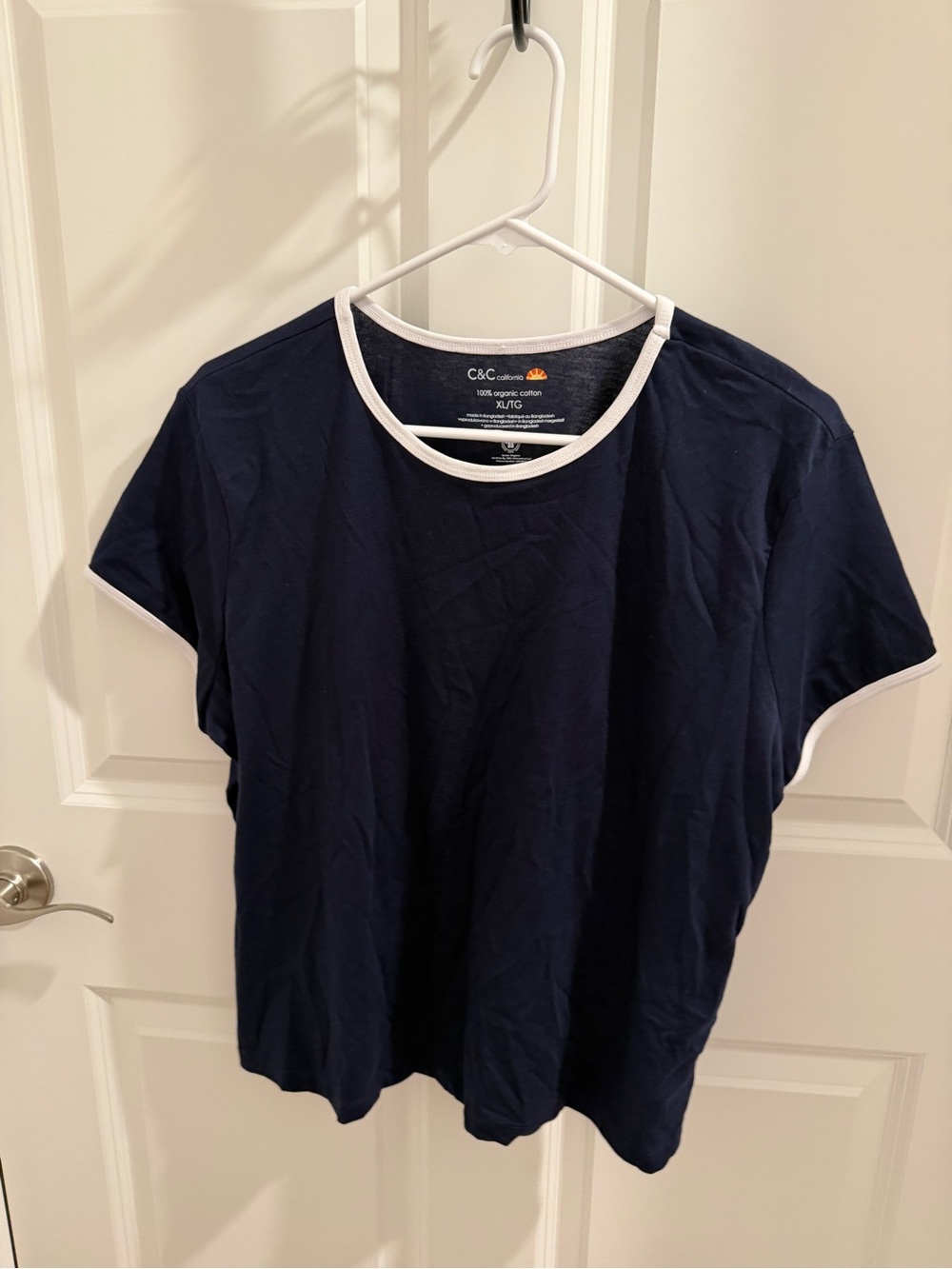 C&C California nwt 100% organic cotton blue top.